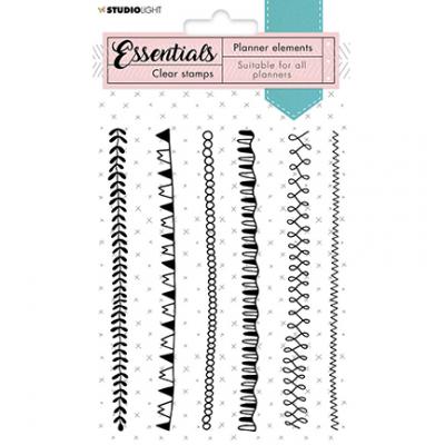 StudioLight Planner Essentials Clear Stamps - Borders